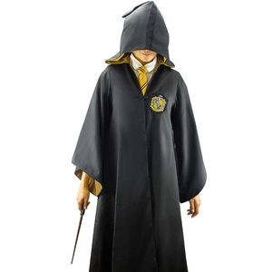 Cinereplicas Harry Potter Hufflepuff Hogwarts Robe w/ Vest Size XS/Vest Size 10